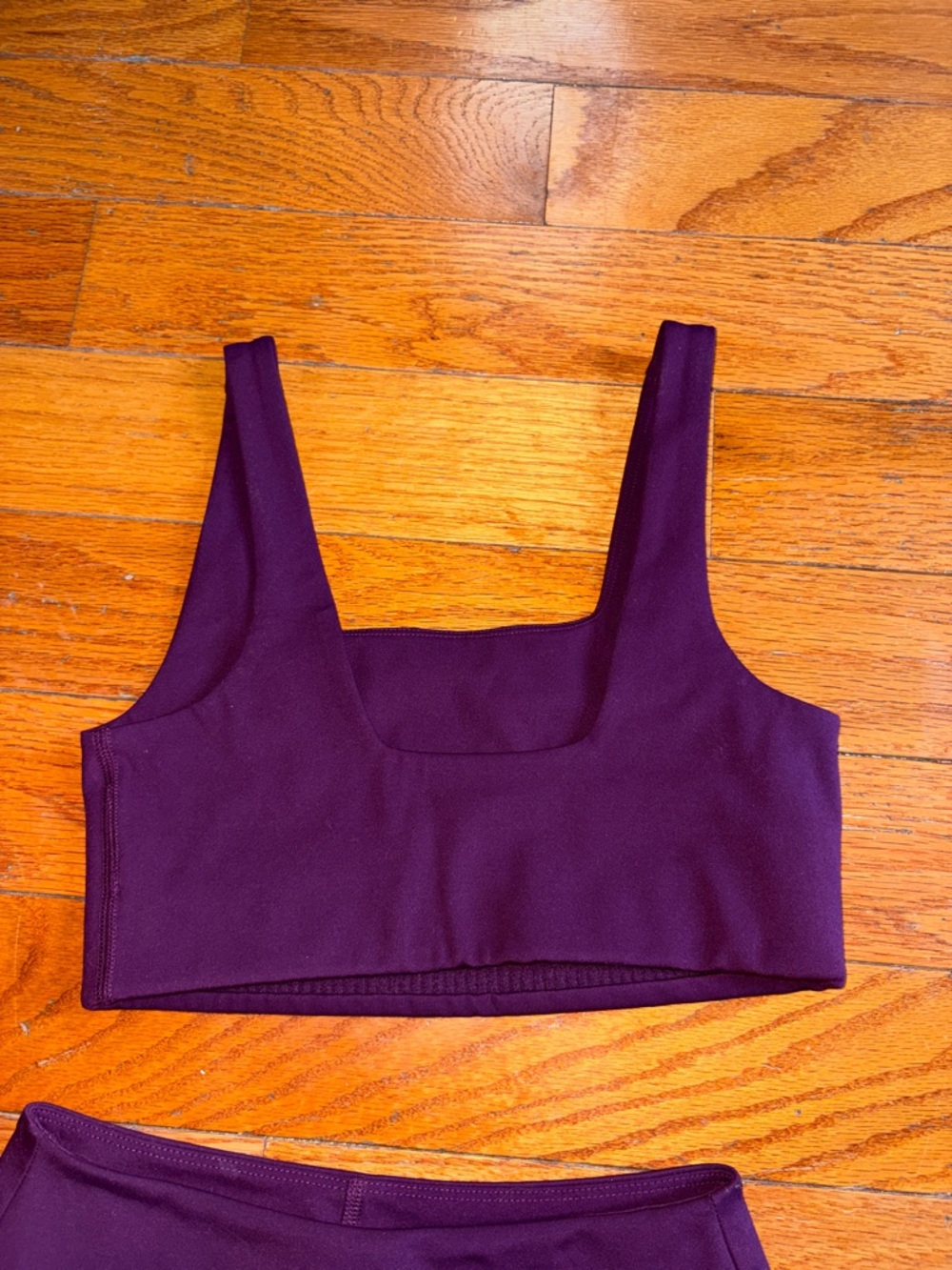 Girlfriend Collective Purple Tommy Sports Bra and Matching Skort Size XSmall - Picture 2 of 10